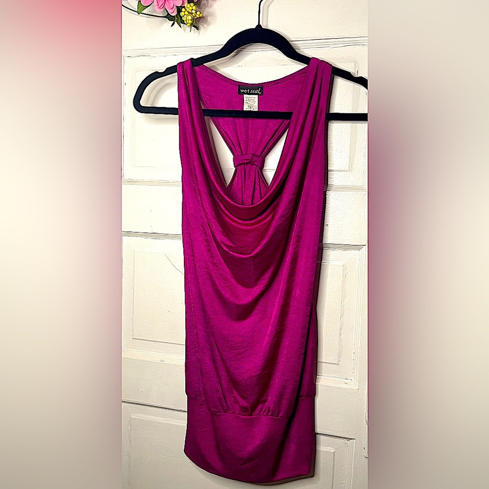 Magenta Racerback Tunic Top Brand: Wet Seal Size: Medium